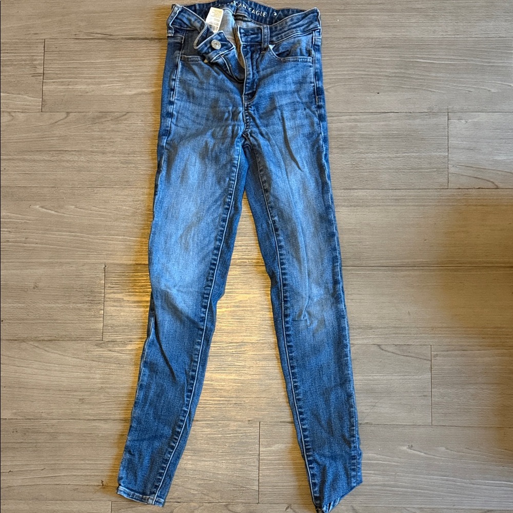 American Eagle Blue Skinny Jeans for Women